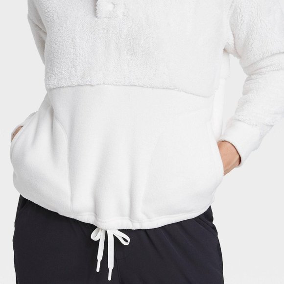 Women's Snap Front Sherpa Pullover Sz S - Picture 3 of 4